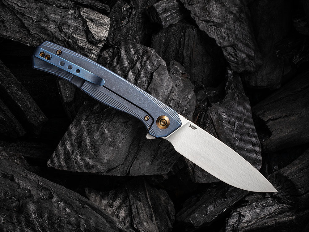 # ** ALMOST GONE ** WE Knife - WE20015 SEER - HAND RUBBED 20CV Blade - Titanium Handle - LIMITED EDITION