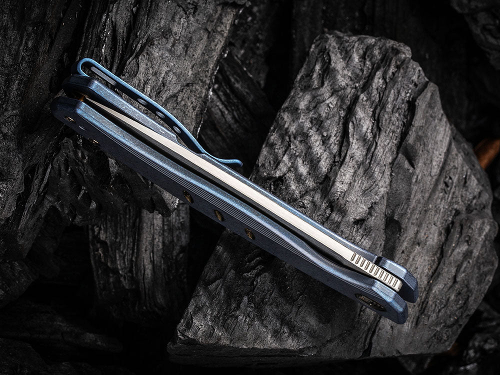 # ** ALMOST GONE ** WE Knife - WE20015 SEER - HAND RUBBED 20CV Blade - Titanium Handle - LIMITED EDITION