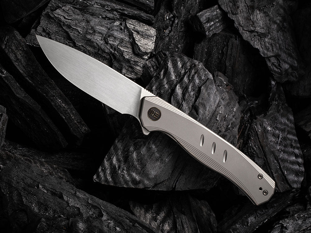 # ** ALMOST GONE ** WE Knife - WE20015 SEER - HAND RUBBED 20CV Blade - Titanium Handle - LIMITED EDITION