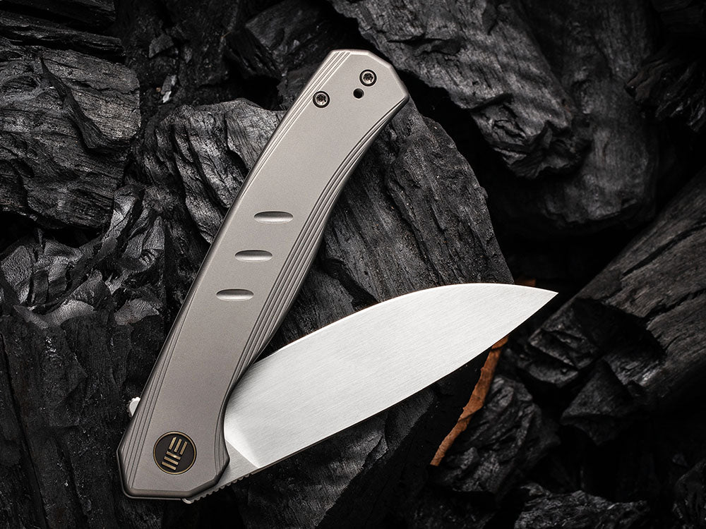 # ** ALMOST GONE ** WE Knife - WE20015 SEER - HAND RUBBED 20CV Blade - Titanium Handle - LIMITED EDITION
