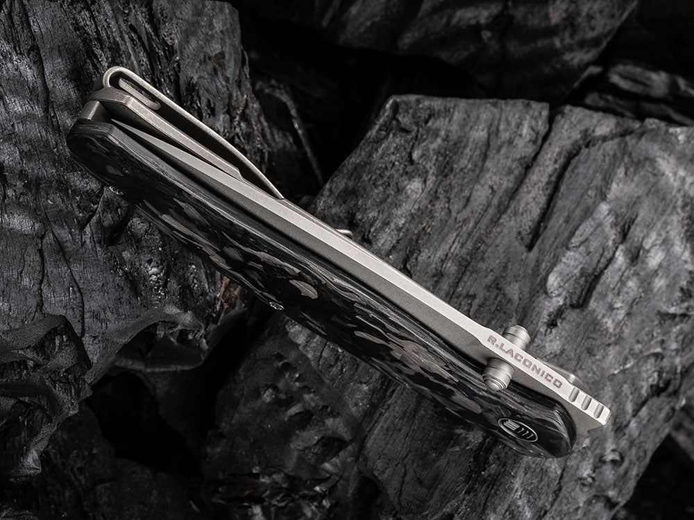 WE Knives - WE20025 ESPRIT - 20CV Blade - Carbon Fiber or Titanium Handle - Ray Laconico Design