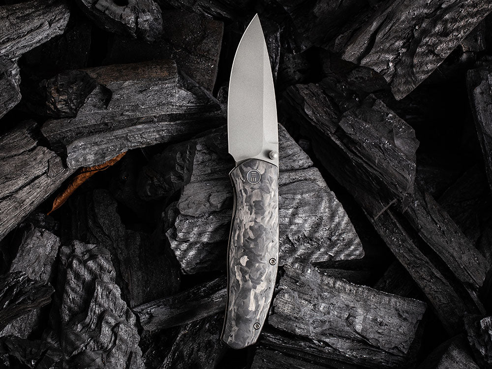 WE Knives - WE20025 ESPRIT - 20CV Blade - Carbon Fiber or Titanium Handle - Ray Laconico Design