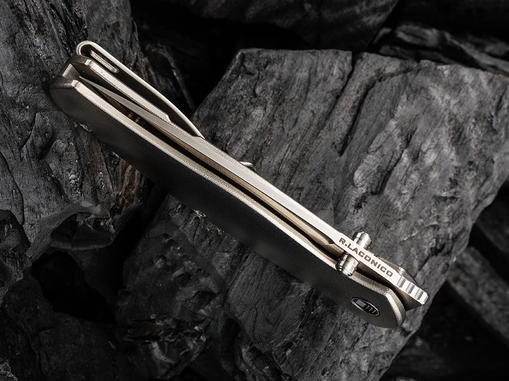 WE Knives - WE20025 ESPRIT - 20CV Blade - Carbon Fiber or Titanium Handle - Ray Laconico Design