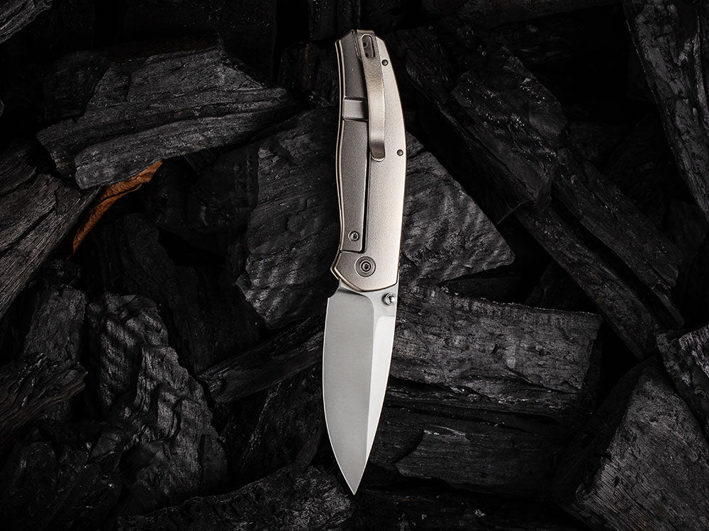 WE Knives - WE20025 ESPRIT - 20CV Blade - Carbon Fiber or Titanium Handle - Ray Laconico Design