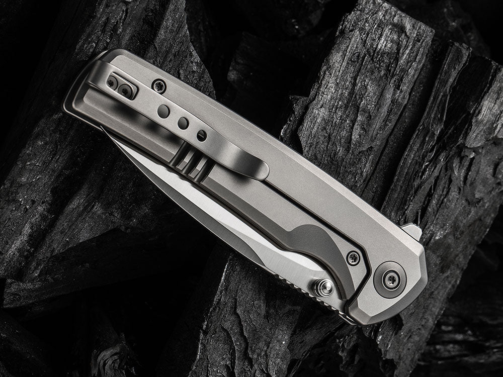 WE Knife WE21014C SUBJUGATOR - 20CV or DAMASTEEL BLADE - Titanium Handle
