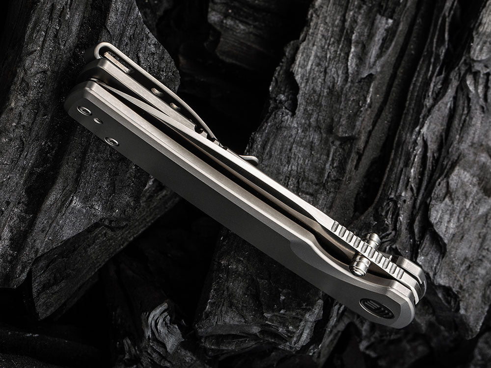 WE Knife WE21014C SUBJUGATOR - 20CV or DAMASTEEL BLADE - Titanium Handle