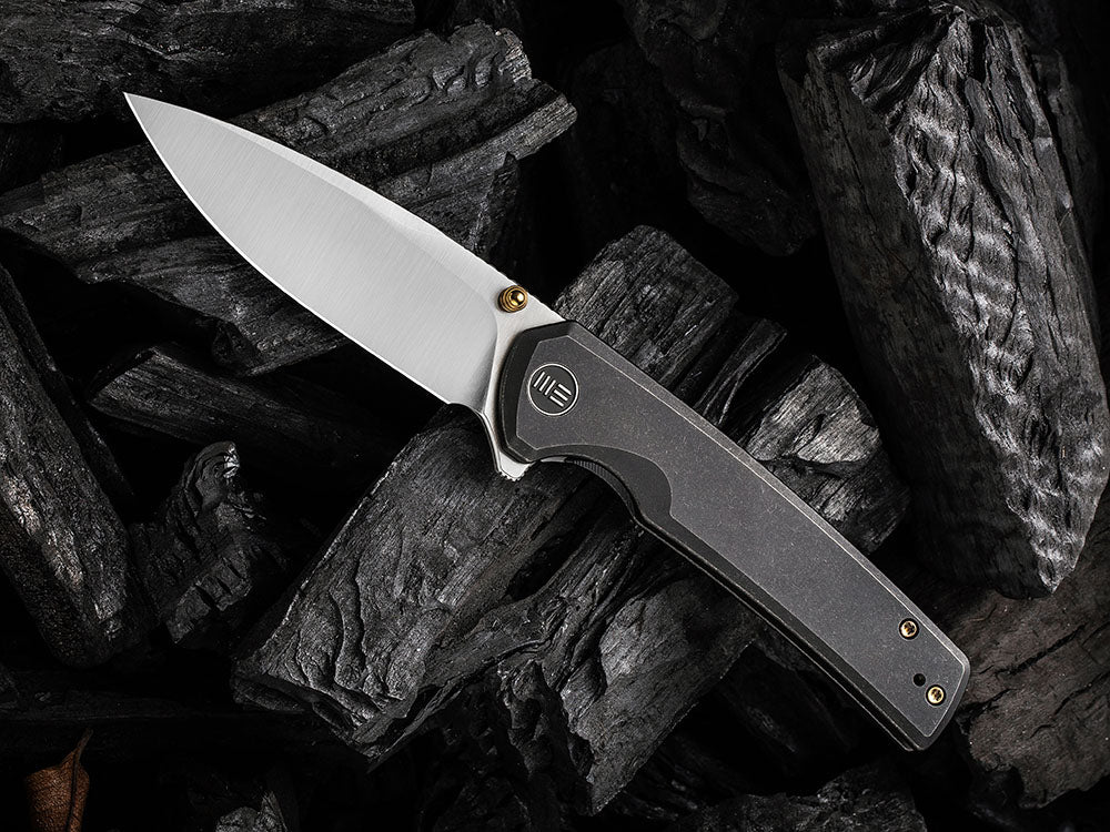 WE Knife WE21014C SUBJUGATOR - 20CV or DAMASTEEL BLADE - Titanium Handle