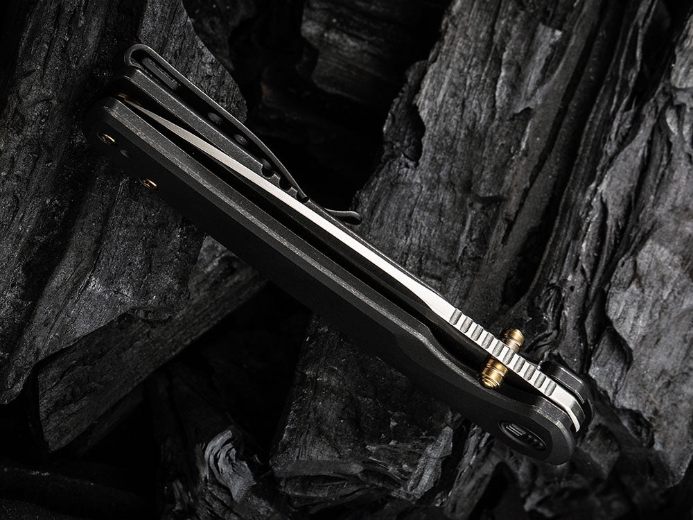 WE Knife WE21014C SUBJUGATOR - 20CV or DAMASTEEL BLADE - Titanium Handle