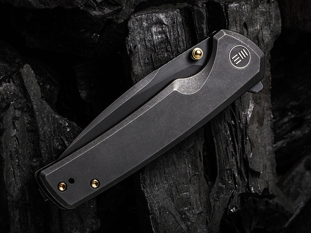 WE Knife WE21014C SUBJUGATOR - 20CV or DAMASTEEL BLADE - Titanium Handle