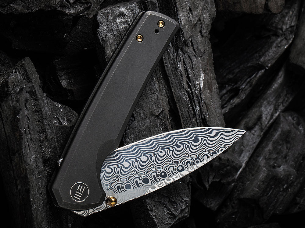 WE Knife WE21014C SUBJUGATOR - 20CV or DAMASTEEL BLADE - Titanium Handle