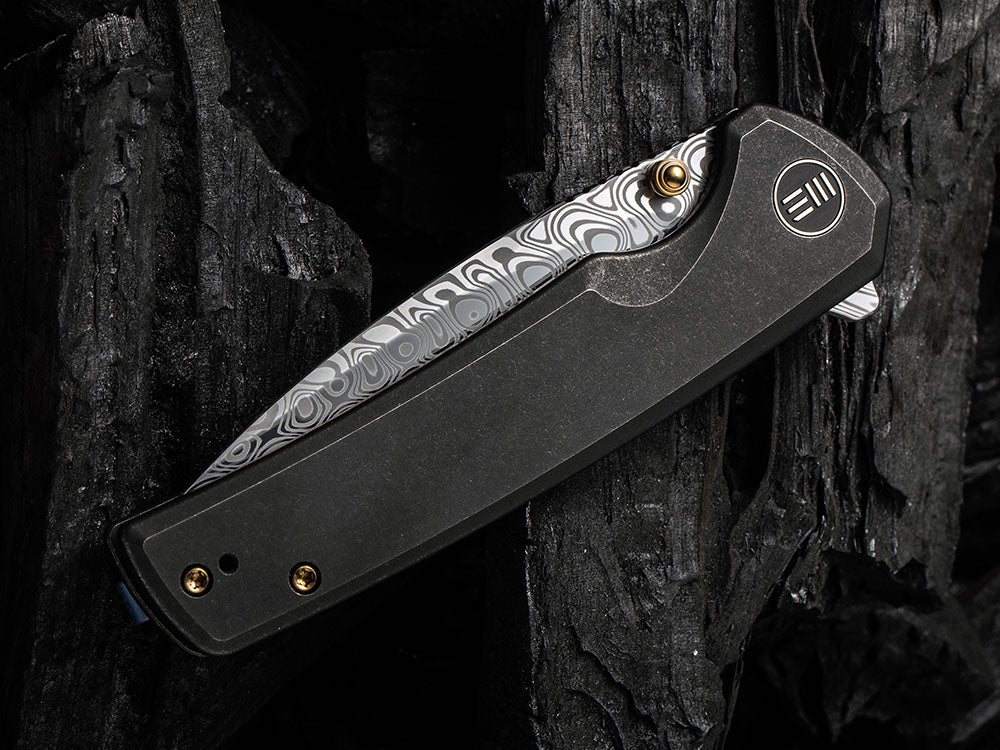 WE Knife WE21014C SUBJUGATOR - 20CV or DAMASTEEL BLADE - Titanium Handle