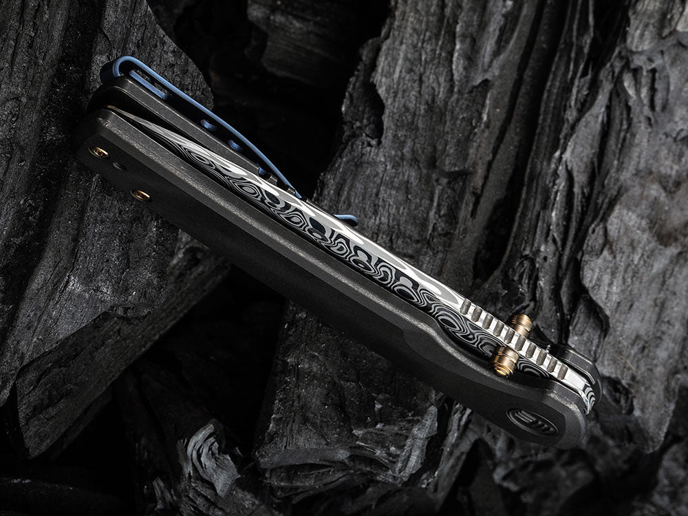 WE Knife WE21014C SUBJUGATOR - 20CV or DAMASTEEL BLADE - Titanium Handle