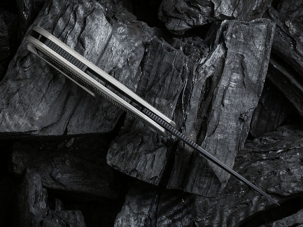 # ** HERE NOW ** WE Knife WE-WE21033 - BALOO - 20CV or Damasteel Blade - CARBON FIBER HANDLE - OSTAP HEL DESIGN