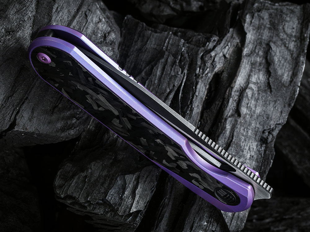 # ** HERE NOW ** WE Knife WE-WE21033 - BALOO - 20CV or Damasteel Blade - CARBON FIBER HANDLE - OSTAP HEL DESIGN