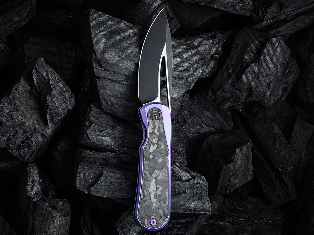 # ** HERE NOW ** WE Knife WE-WE21033 - BALOO - 20CV or Damasteel Blade - CARBON FIBER HANDLE - OSTAP HEL DESIGN