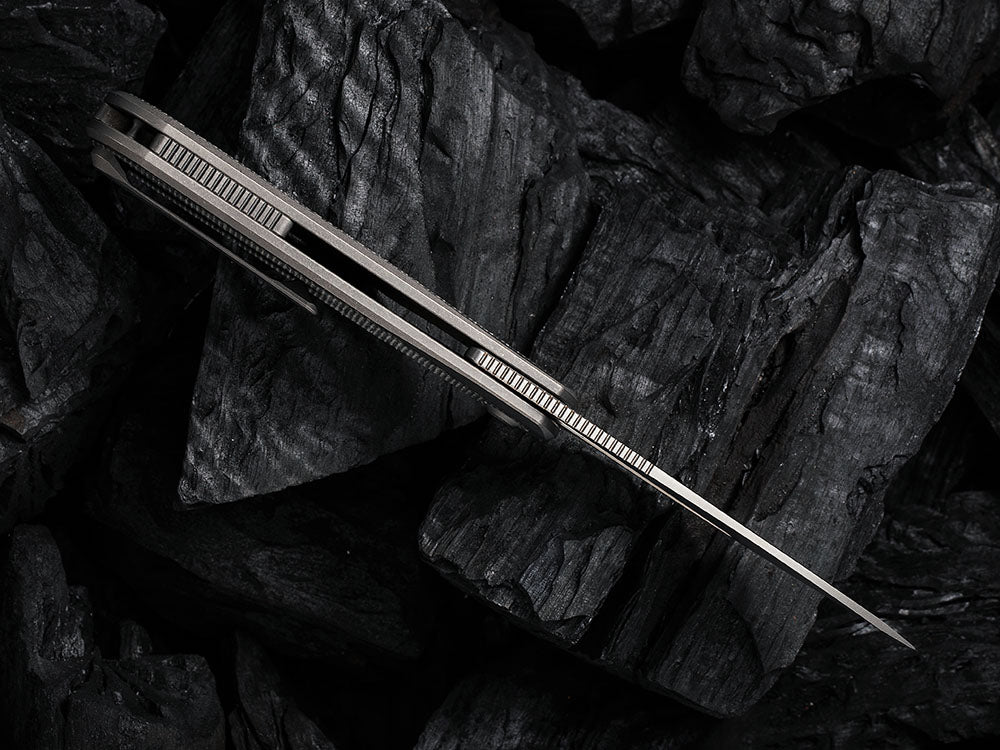# ** HERE NOW ** WE Knife WE-WE21033 - BALOO - 20CV or Damasteel Blade - CARBON FIBER HANDLE - OSTAP HEL DESIGN