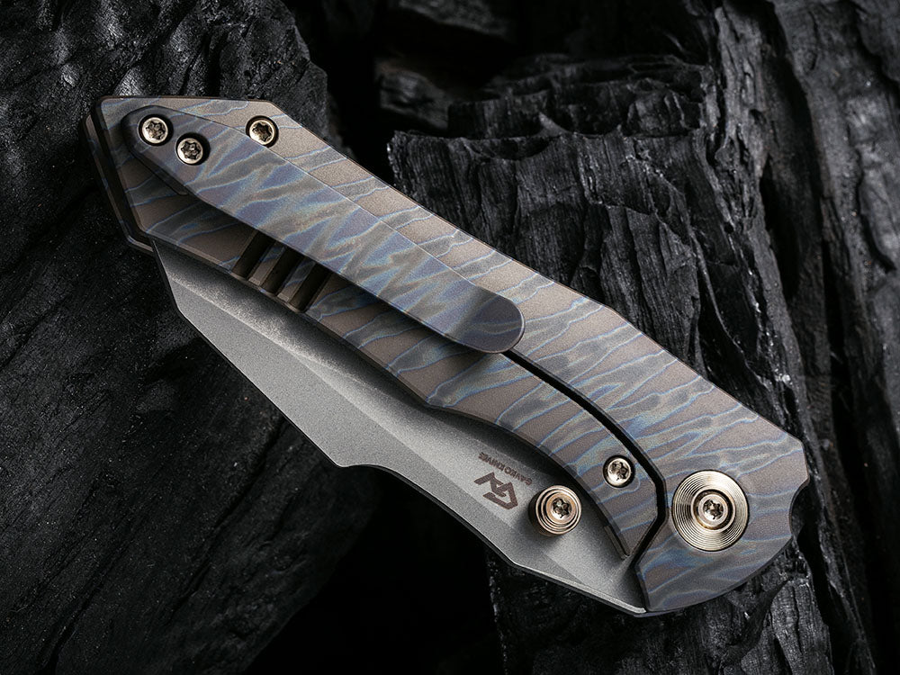WE Knife - WE22005 HIFIN - Reverse Tanto 20CV Blade - Titanium Handle