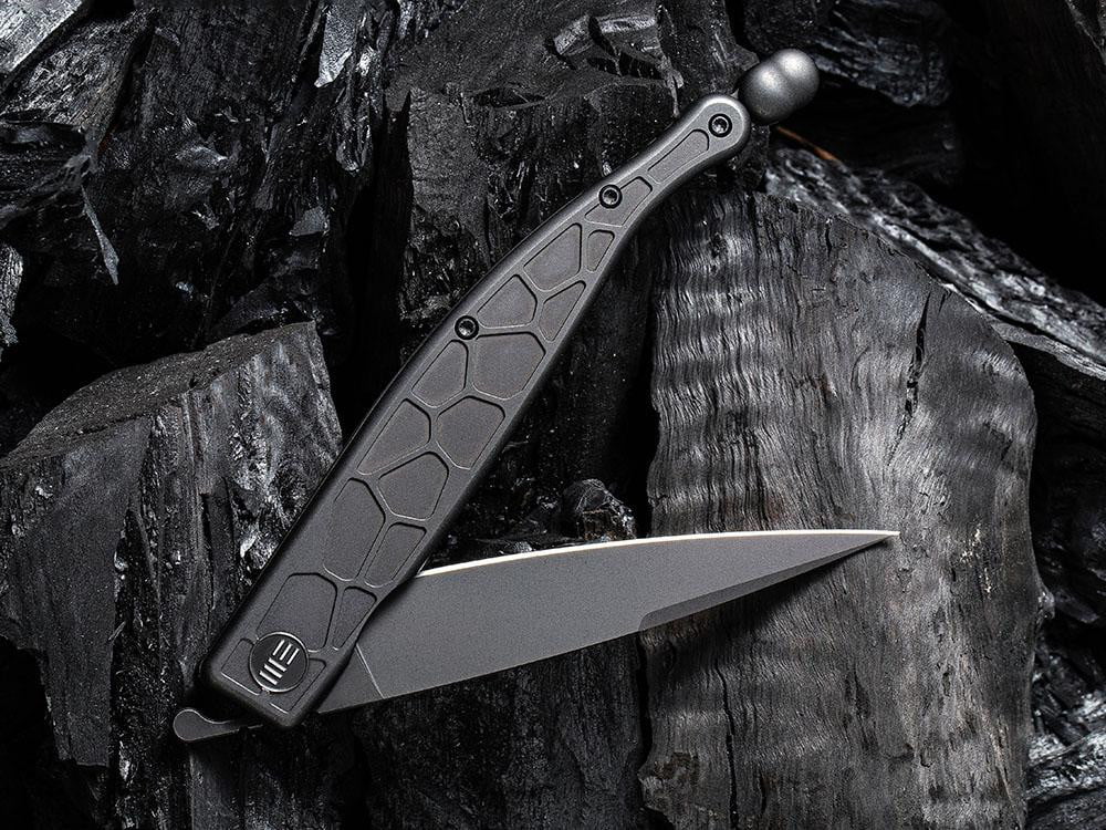** HERE NOW ** - WE KNIVES - 2008 ROMAN - S35VN Blade - Titanium Handle - Front Flipper - True Talon