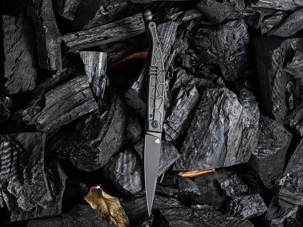 ** HERE NOW ** - WE KNIVES - 2008 ROMAN - S35VN Blade - Titanium Handle - Front Flipper - True Talon