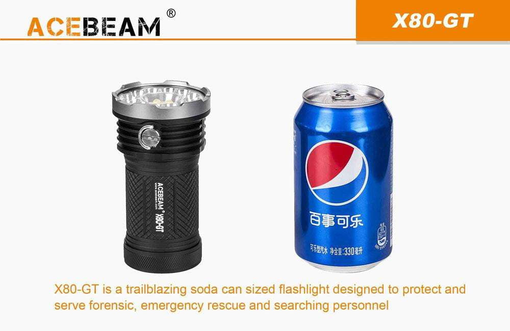 Acebeam X80GT - 32500 Lumens - inc. batteries - True Talon