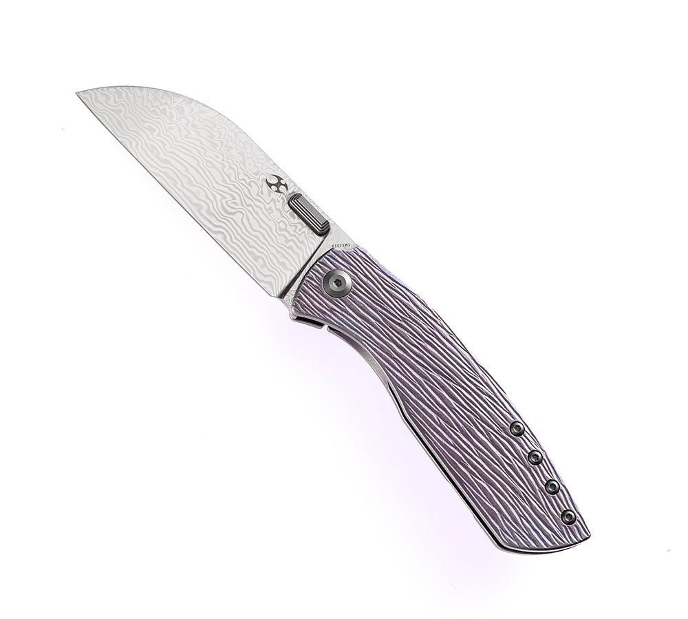 KANSEPT KNIVES - CONVICT K1023 - S35VN OR DAMASCUS BLADE - TITANIUM HANDLES - SHEEPDOG KNIVES DESIGN