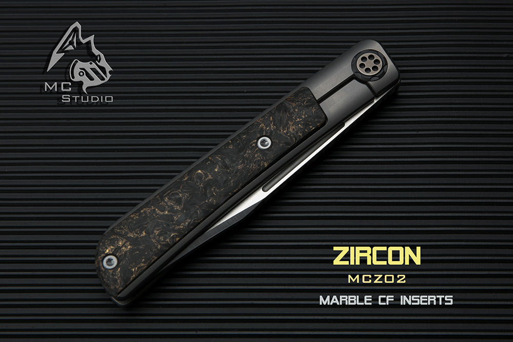 Maxace ZIRCON - S110V Blade - Zirmascus or Copper Carbon Fiber Handle
