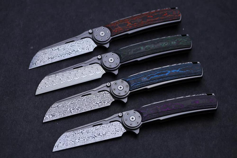 # ** ALMOST GONE ** Reate Knives - DAMASTEEL FAT J.A.C.K. 2.0 - FAT CARBON FIBER HANDLE - True Talon