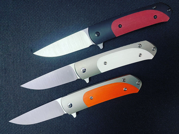 OHLONE KNIVES - The Goat - M390 Blade - Red, Ivory or Orange G10