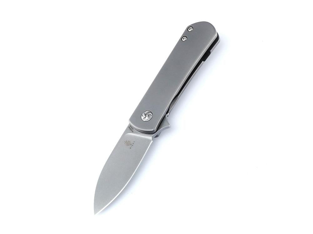 Kizer Ki3525 - YORKIE - S35VN Blade - Grey titanium handle - True Talon