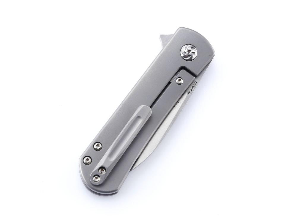 Kizer Ki3525 - YORKIE - S35VN Blade - Grey titanium handle - True Talon