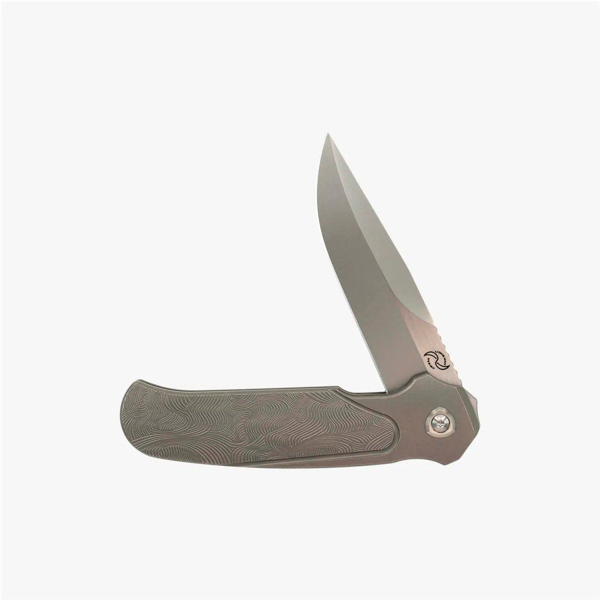 Liong Mah - Model 18 - S90V or Damasteel Blade - INTEGRAL TITANIUM HANDLE - FAT CARBON FIBER INLAYS