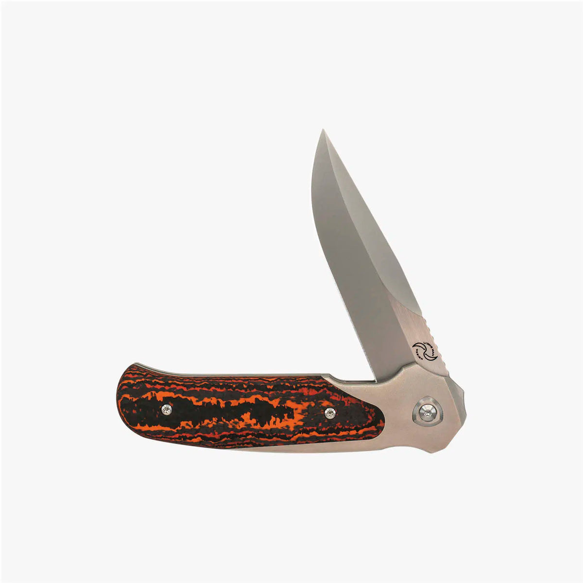 Liong Mah - Model 18 - S90V or Damasteel Blade - INTEGRAL TITANIUM HANDLE - FAT CARBON FIBER INLAYS