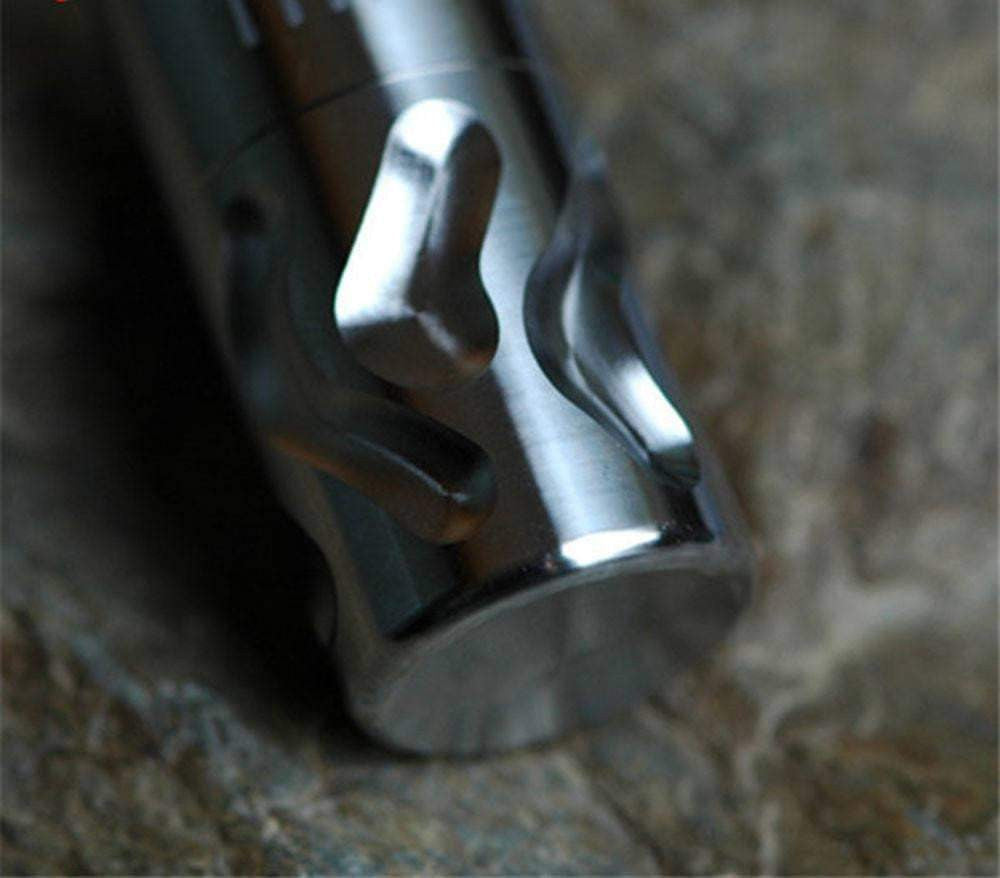 Titanium "Tyre Tread" Pill Bottle - True Talon