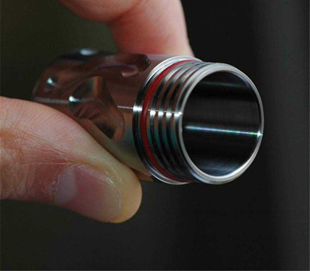 Titanium "Tyre Tread" Pill Bottle - True Talon