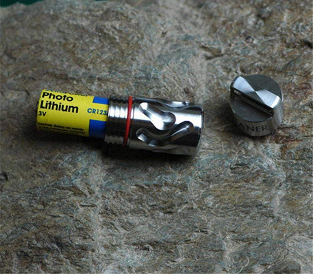 Titanium "Tyre Tread" Pill Bottle - True Talon