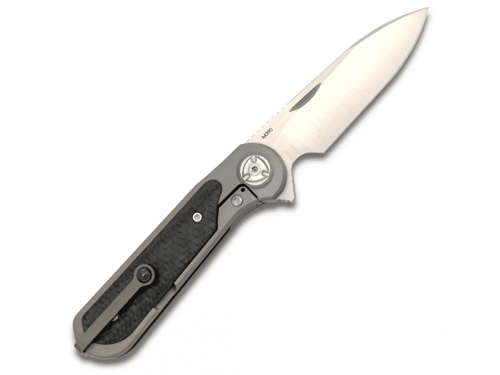 # ** ALMOST GONE ** Liong Mah - ZULU - M390 SPEAR POINT BLADE - CARBON FIBER INLAYS - True Talon