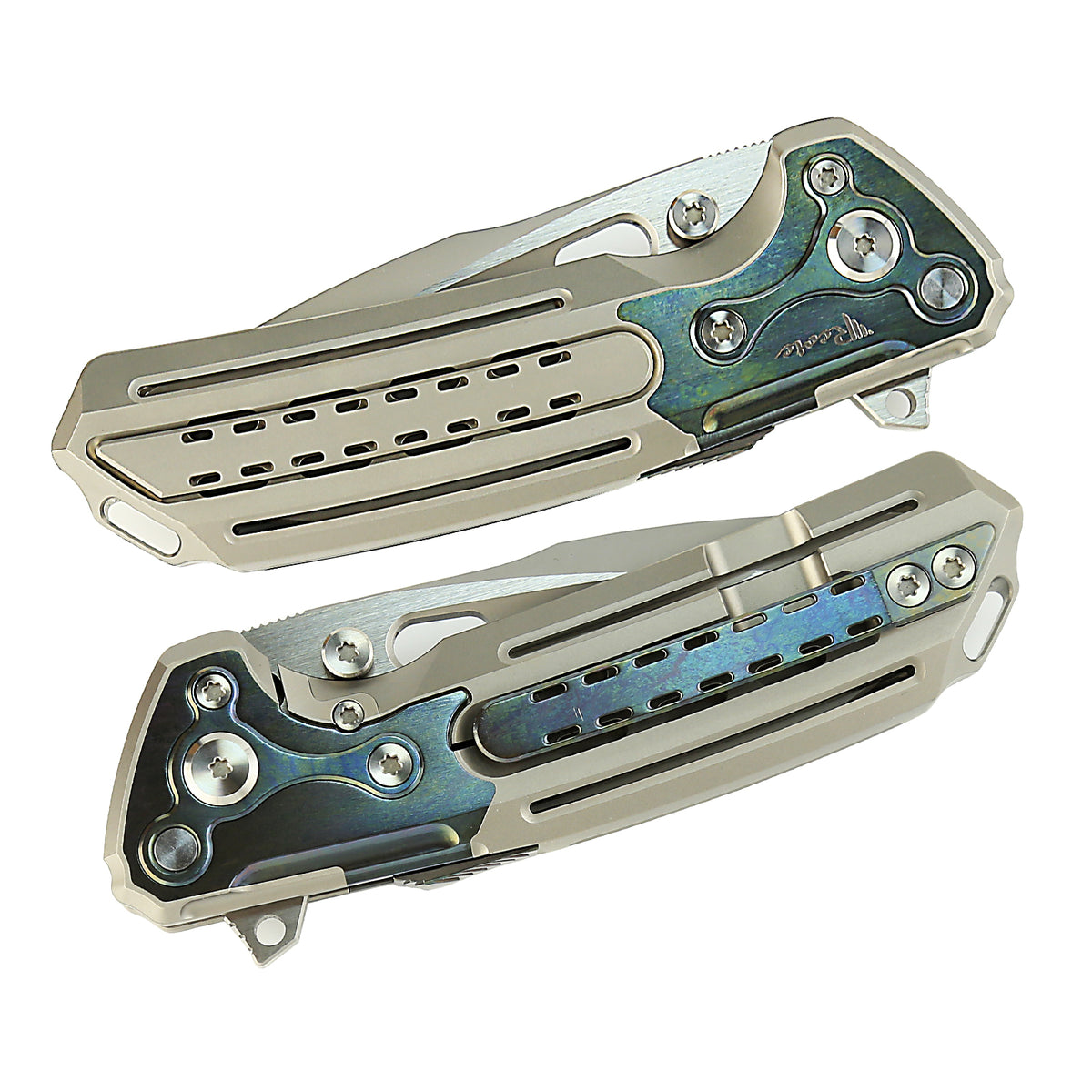 # ** ÄLMOST GONE ** Reate Knives - T600 - 3.8 inch MAGNACUT Blade - with additional Dual Stud Locking System - integral HHandle