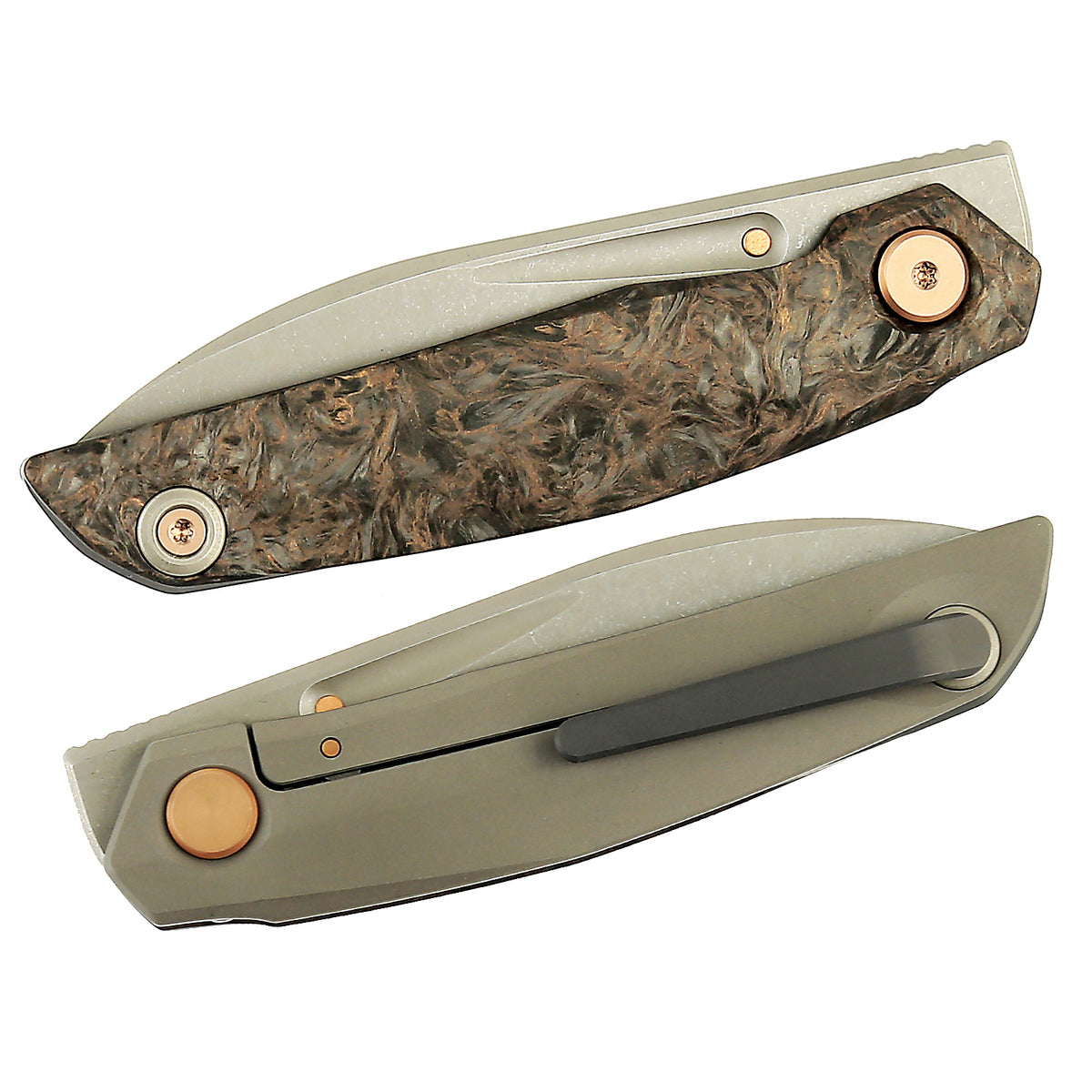 # ** ALMOST HERE ** Reate Knives -VK-ANUB - 3.15 INCH ELMAX Blade - FRAME LOCK - Vulpex Knives Design