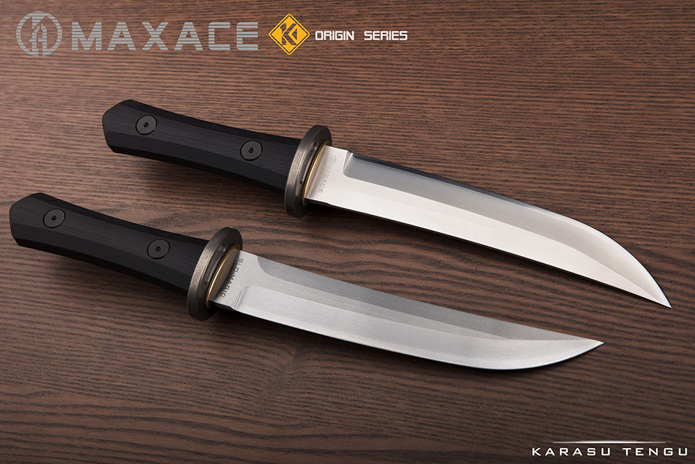 # ** ALMOST GONE ** Maxace KARASU YENGU - 8 inch SAN MAI MAGIC SLD FIXED BLADE