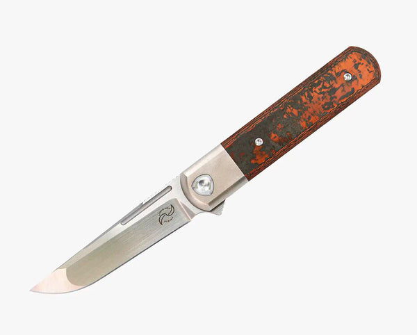 # ** ALMOST GONE ** Liong Mah - T-1 TANTO - M390 Blade - Mokuti - Fat Carbon - Titanium Handles - LIMITED EDITION