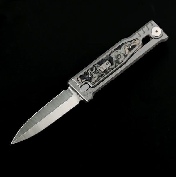 Reate - EXO M - 2.9  INCH ELMAX BLADE - MICARTA INLAYS