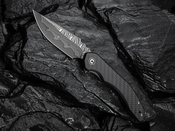 # ** HERE NOW ** CIVIVI - C23050 - BLUETICK - 14C28N or Damascus  BLADE - NEW DAMASCUS MODEL
