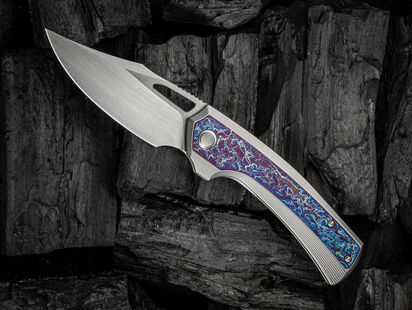 # ** ALMOST GONE  ** WE Knife - WE22040 NEFARIS - 20CV Blade - NEW FLAME ANODIZED  MODEL