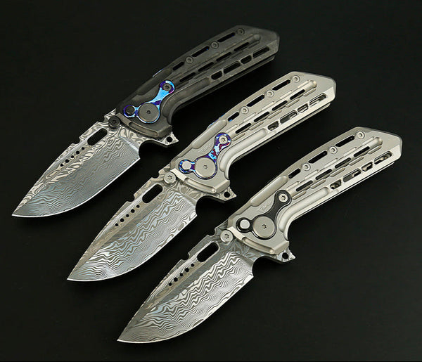 # ** ALMOST GONE ** Reate Knives - TERMINATOR TX-228 EXCLUSIVE EDITION - 3.7 inch DAMASTEEL BLADE - with additional Dual Stud Locking System