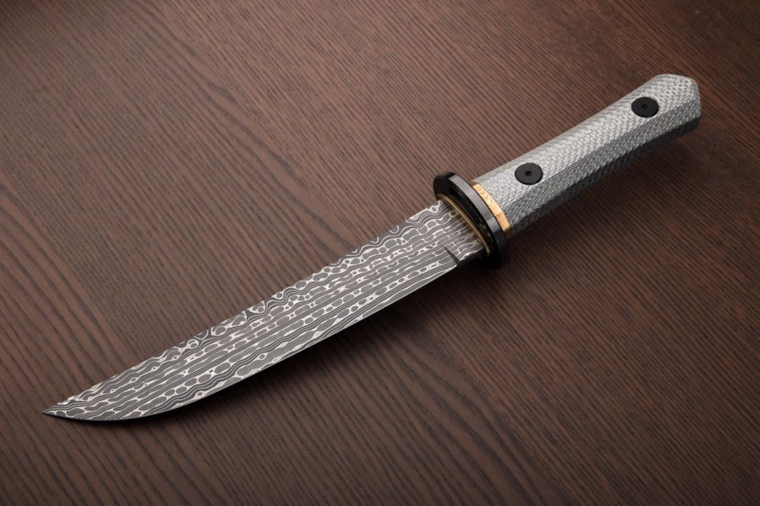 # ** ALMOST GONE ** Maxace KARASU YENGU - 8 inch SAN MAI MAGIC SLD FIXED BLADE