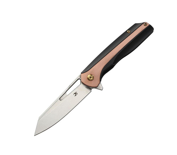 ** HERE NOW ** KANSEPT KNIVES - SHARD K1006A7 - S35VN blade - Copper & Black Titanium Handle - True Talon
