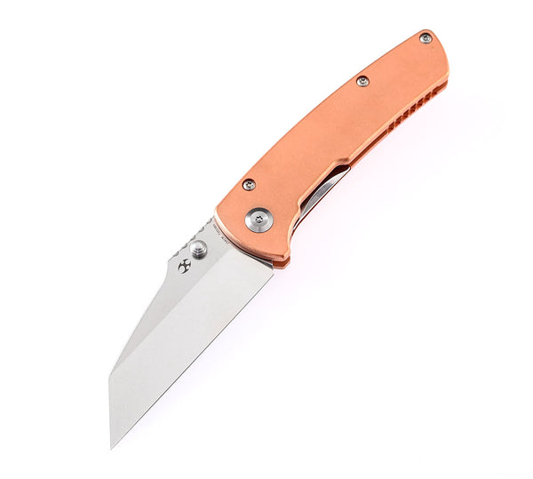 KANSEPT KNIVES - Main Street T1015B - 154CM blade - RED COPPER  OR BRASS Handle