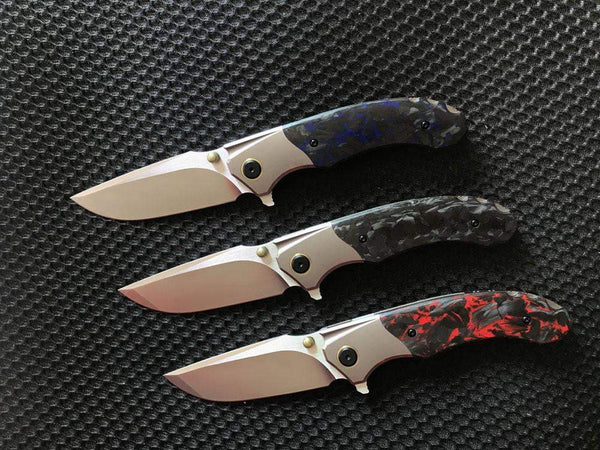 ** NOW HERE ** Miguron CENTURION - M390 Blade - Titanium & Carbon Fiber handle - Made by Tuya Knife - True Talon