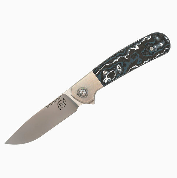 Liong Mah - L1 - S90V BLADE - INTEGRAL TITANIUM HANDLES - FULL TITANIUM OR CARBON FIBER INLAYS