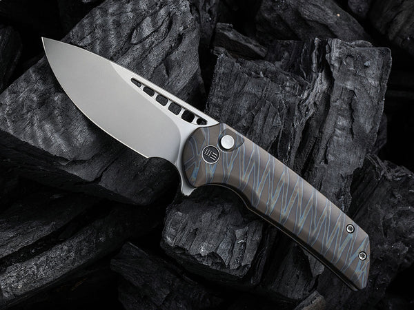 WE Knives - WE054BL MINI MALICE - 20CV Blade - Button Lock - Ferrum Forge Design
